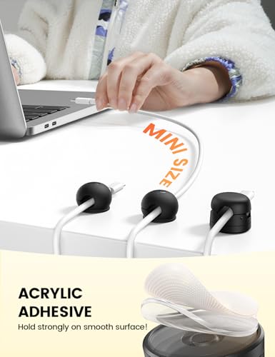 12 Pack Magnetic Cord Organizer (12Pack - Silicone Magnetic)