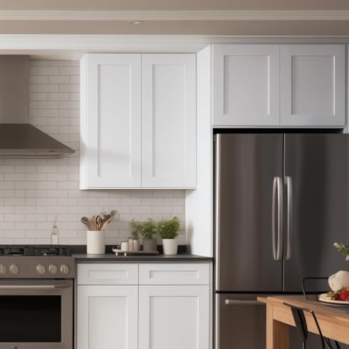 Wall Mounted Cabinet (White / 30" W x 12" D x 42" H)