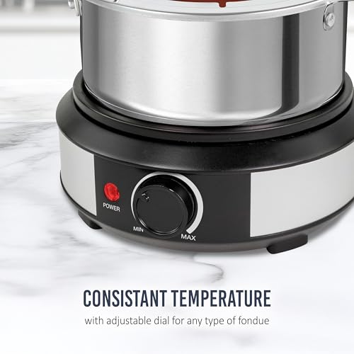 8 Cup Electric Fondue Pot Set for Cheese & Chocolate (8 Count)