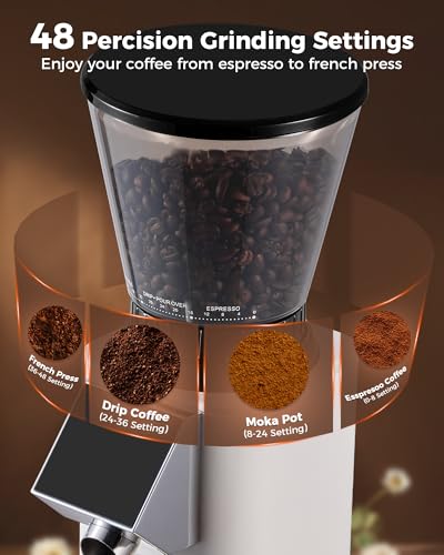 G1 Conical Burr Coffee Grinder (Ivory)