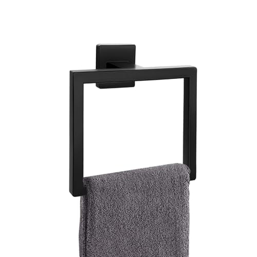 Matte Black Towel Ring (Matte Black / 1 Pc)