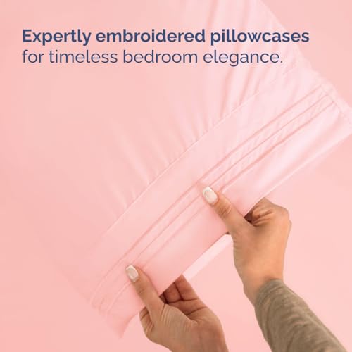 Flex Top Split Head King 4 Piece Sheet Set (31 - Baby Pink / Split Head/Flex Top)