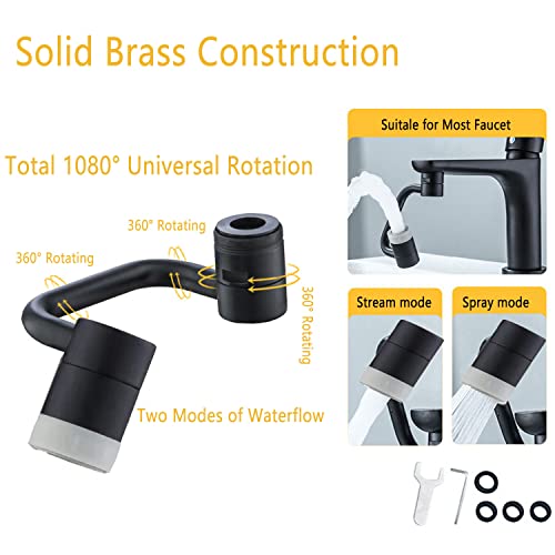 1080° Rotating Faucet Extender Aerator