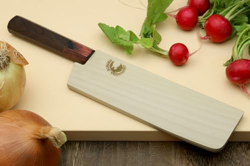 VG10 46 Layers Hammered Damascus Nakiri Japanese Vegetable Knife (6.5" / Rosewood Handle)