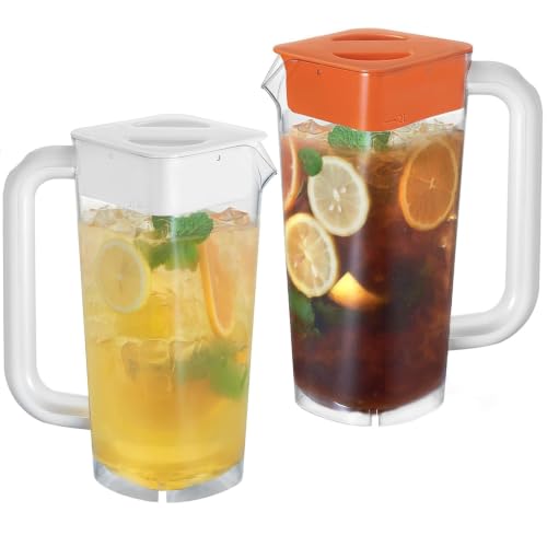 2 Pack 2 Liters (White & Orange)