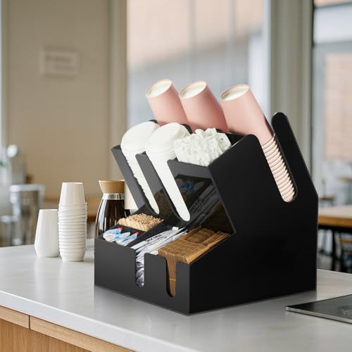 Modern Organized Coffee Condiment Organizer