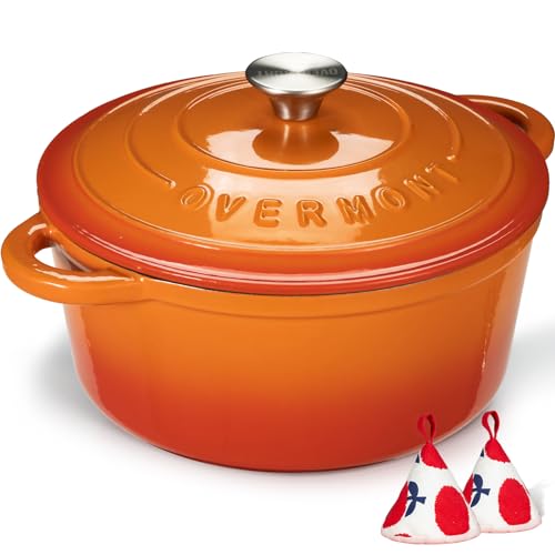 Enameled Cast Iron Dutch Oven (5.5 Quart / Pumpkin)
