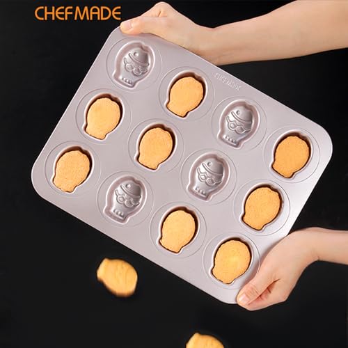 12 Cup Fish Cake Pan Non (06 - Fish 12 Cups)