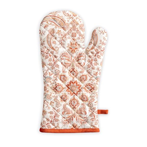 Maison d'Hermine Oven Gloves 100% Cotton Oven Mitt (059 - Cachemire / 7.5" x 13" (Oven Mitt))