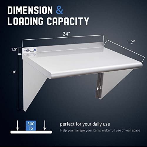 NSF Stainless Steel Shelf 18” x 24” (18"x24")