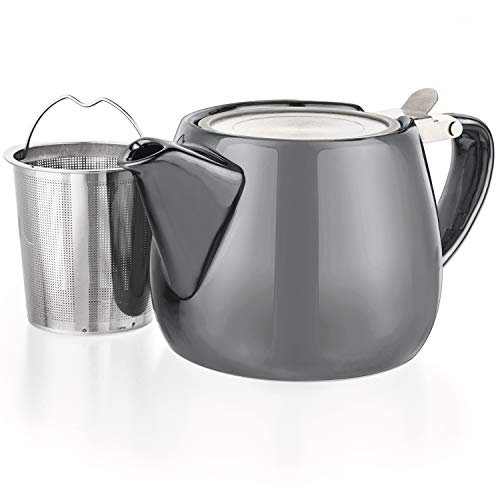 Pluto Porcelain Small Teapot Grey (Gray)