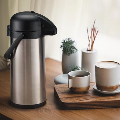 Airpot Coffee Dispenser with Pump (102 Ounces / 2 Pack)
