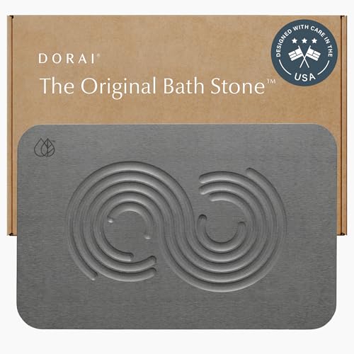 Home Stone Bath Mat (Zen Slate / 1 Pack)
