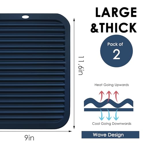 Silicone Mats for Kitchen Counter (2 Count)