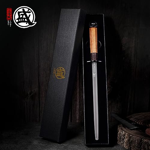 12 Inch Round Honing Steel for Knives (Round Sharpening Rod / 12 inch)