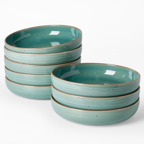 Meteor 33 oz Pasta Bowls Set of 8 (Peacock Green / Set of 8)