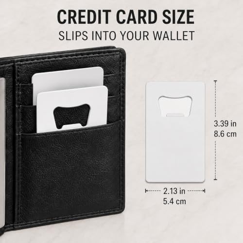 60 Pack Credit Card Bottle Opener (White / Card Size)