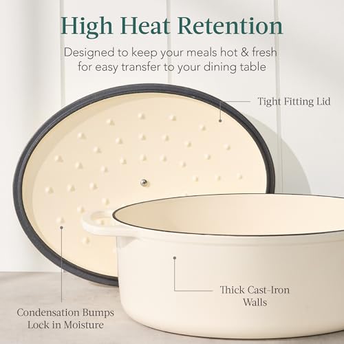 Oval 7.5 Quart Enamel Cast (Vanilla Buttercream / 7.5qt Oval)