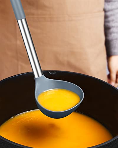 Silicone Soup Ladle Spoon Kitchen Utensils (2 Count)
