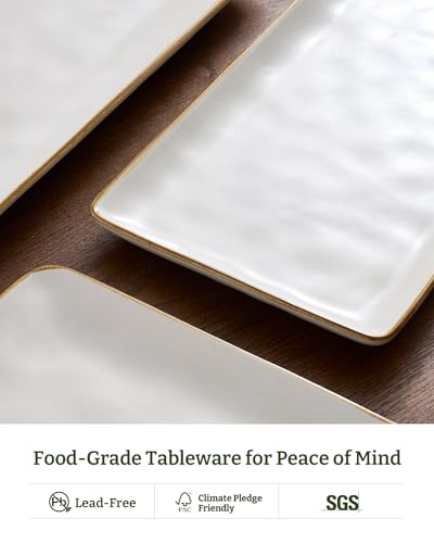 Serving Platters Set of 3 Sizes (Matte White)