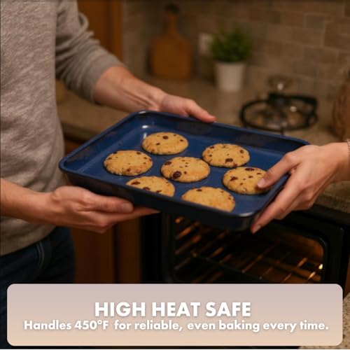 Lagasse Large Stoneware Baking Sheet (Blue)