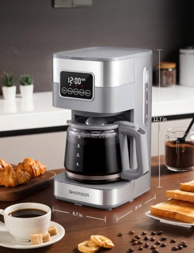 10 Cup Programmable Coffee Maker (Gray)