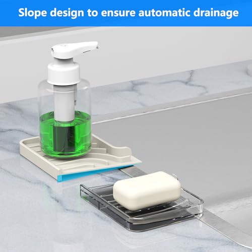 Sponge Holder for Kitchen Sink (Cream / 10"x 4")