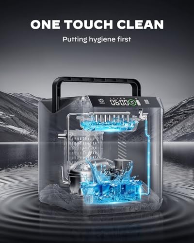 Battery Powered Ice Maker with 4 (Tarnish / 1.0 L)