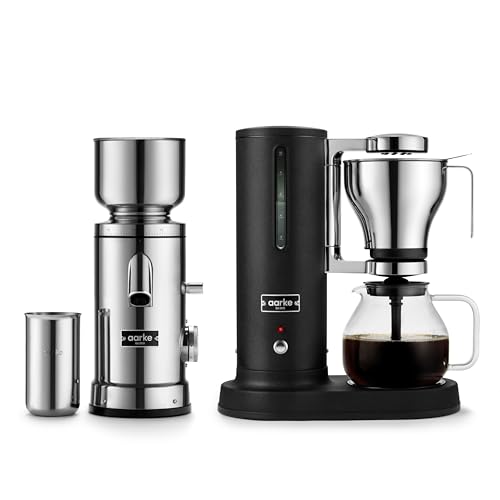 Drip Coffee Maker & Grinder Bundle (Matte Black w/ Coffee Grinder)