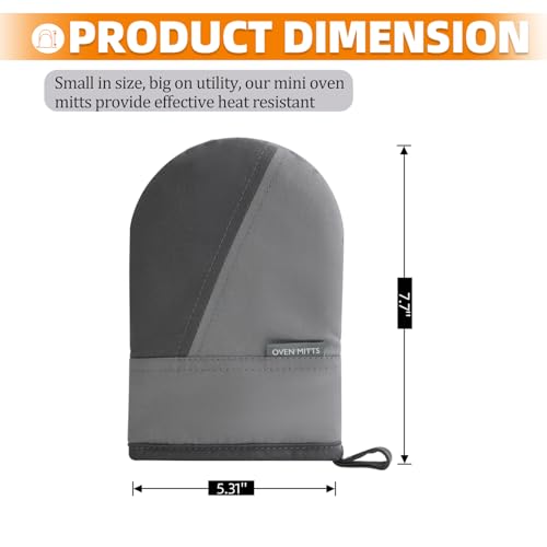 Mini Oven Mitts (Gray)