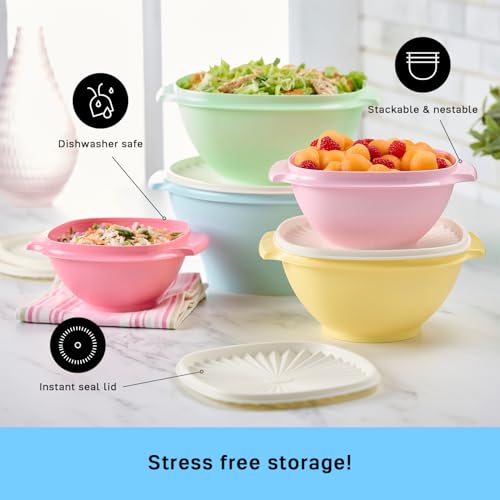 Heritage 10 Piece Vintage Food Storage Set (10 Piece Set - Classic Multicolor)
