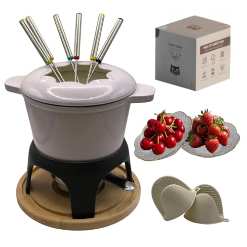 Cast Iron Fondue Set 15 (OrchidTint)