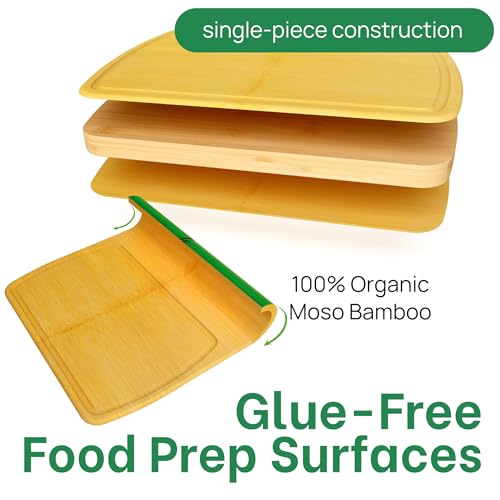 Bamboo Cutting Board (Glue-Free Surface - Round)