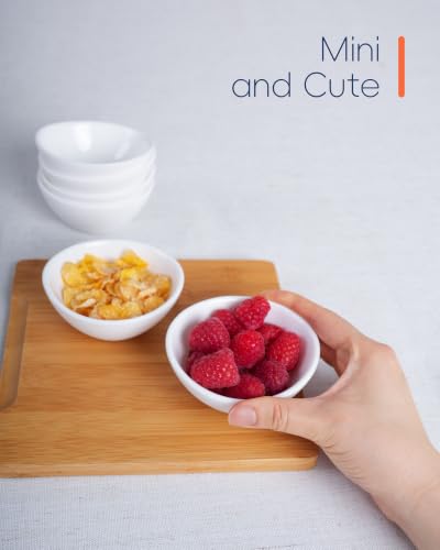 3 OZ White Dipping Bowl Set of 6 (Angel White / 3 OZ - Dipping Bowls)