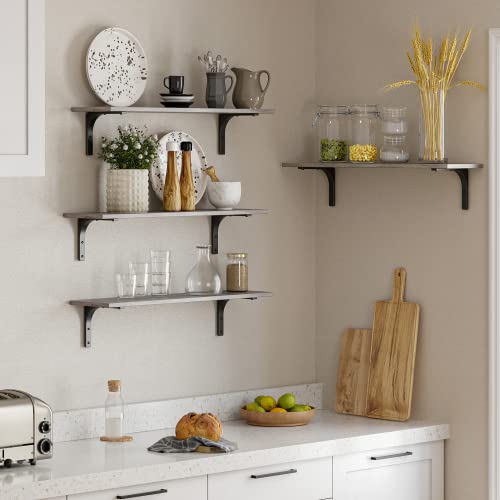 Long Wall Shelves (Grey Wash / 31.5 Inch)