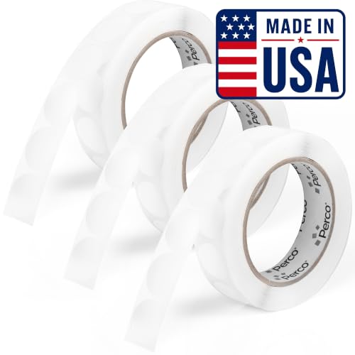 Clear Perforated Round Circle Dot Sticker 1 (Clear / 1 Inch)
