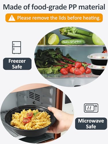 50 Sets 24oz Meal Prep Container (1 Compartment-24oz)