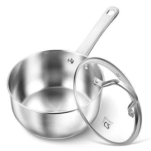 Stainless Steel Saucepan (Silver / 2 Quart)