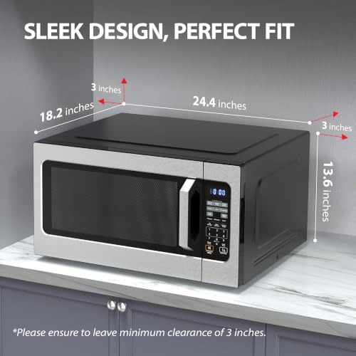 Large Countertop Microwave Oven with Smart Sensor (2.2 Cu Ft)