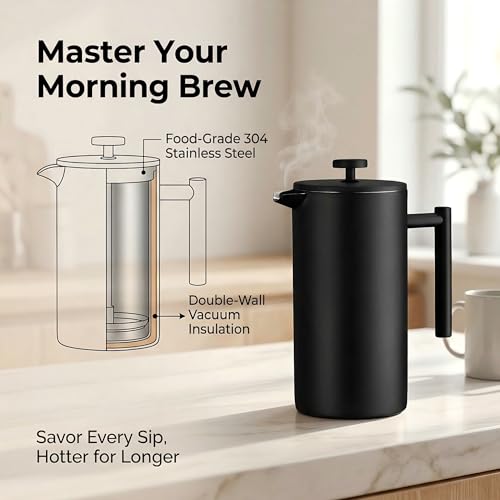 34oz Black Coffee Maker (Black)