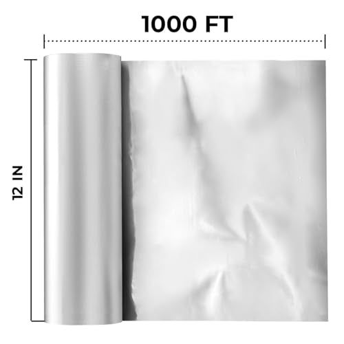 Aluminium Foil 12''x1000 Sq.Ft for Food (1000 Sq Ft)