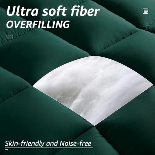 All Season Full Size Bed Comforter (Emerald / Full（82*86）)