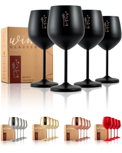 Stainless Steel Wine Glass (4 Count)