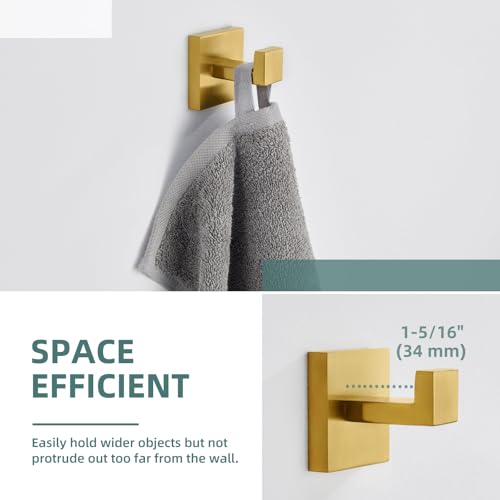 Brushed Dark Gold Towel Hook (1 Pack / Brushed Dark Gold)