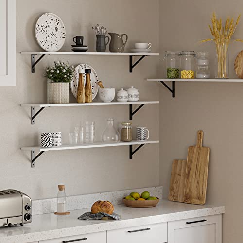 Long Wall Shelves (White / 47.3 Inch)