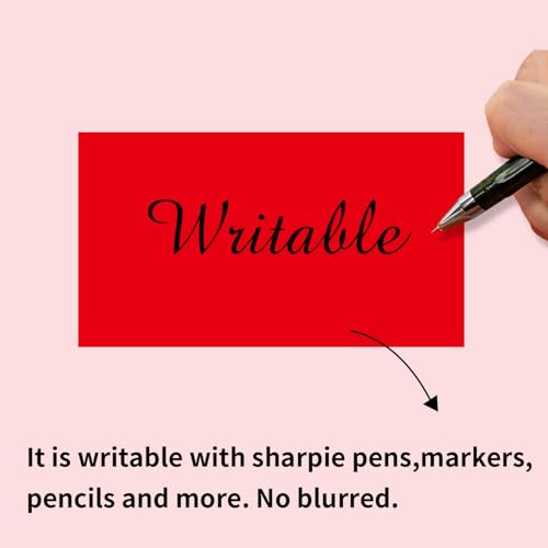 250 Red 2*3 Inch Rectangle Removable Writable Color Coding Labels (Red / 2*3 inch)