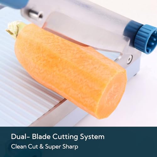Multipurpose Cheese Slicer Cutter with Board for Arthritic and Weak Hands (Blue)