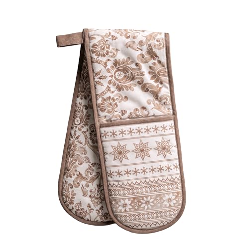 Double Oven Mitts 100% Cotton Double Oven Glove (121 - Allure / 7" x 35" (Double Oven Mitt))