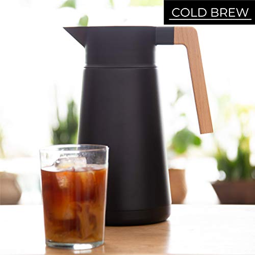 Thermal Coffee Carafe Up to 68 Oz (Black)
