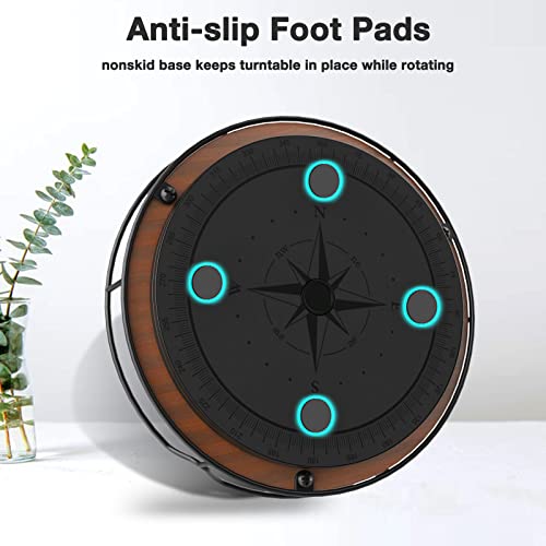 Lazy Susan Turntable Organizer with Anti (Brown / 10'')